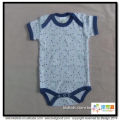 BKD blue color dots printing babies bodysuit